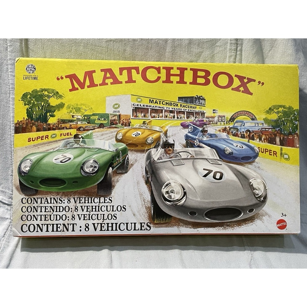 NEW Mattel Matchbox Collector 70th Anniversary Bundle Set 8 Die-Cast 1:64 Cars
